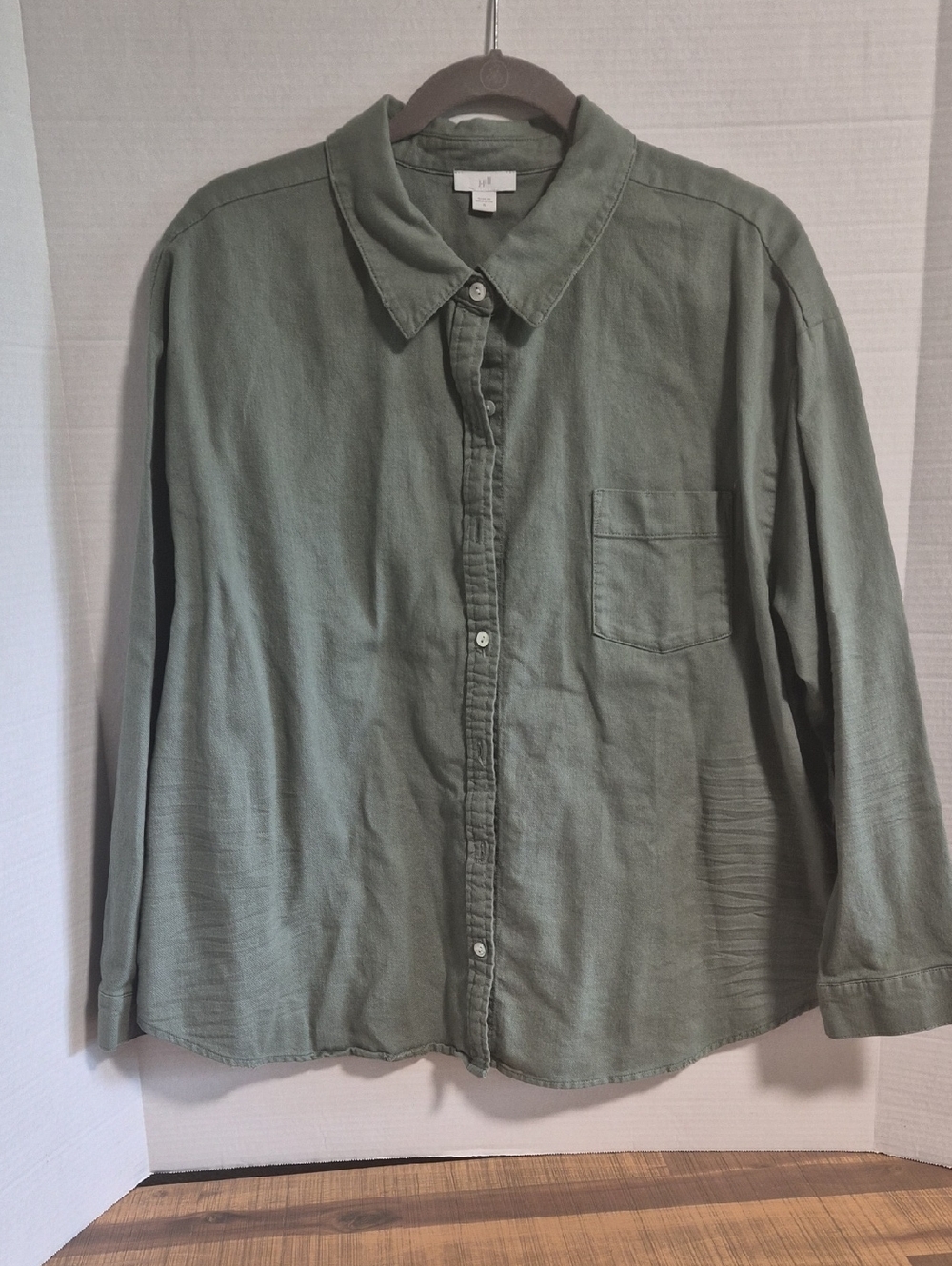 J. Jill Cotton button down shirt sz XL